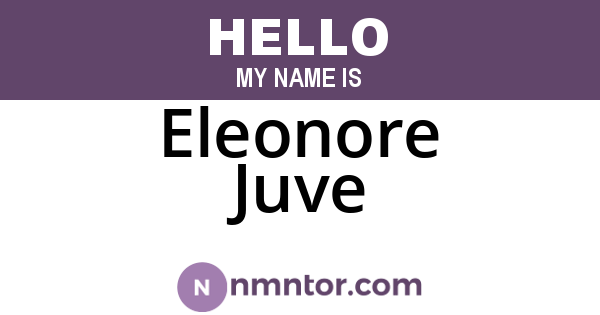 Eleonore Juve