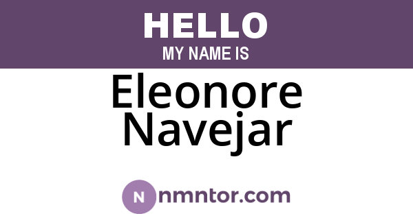 Eleonore Navejar