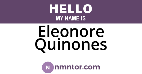 Eleonore Quinones