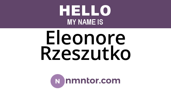 Eleonore Rzeszutko