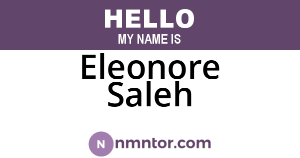 Eleonore Saleh