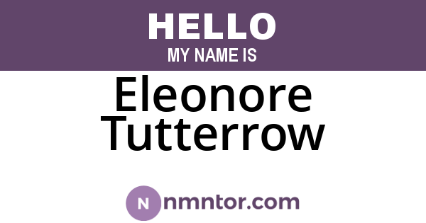 Eleonore Tutterrow