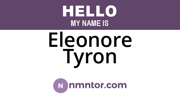 Eleonore Tyron