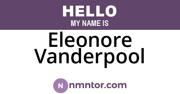 Eleonore Vanderpool