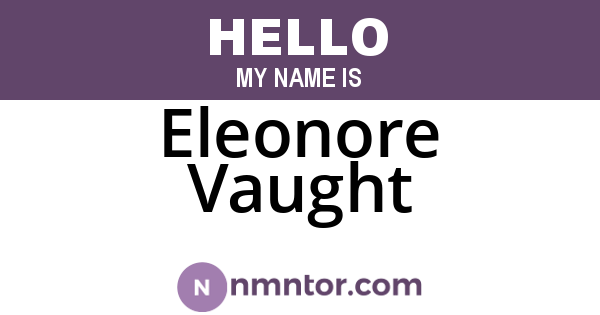 Eleonore Vaught