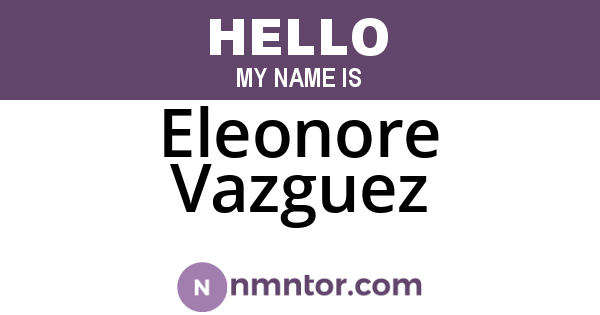Eleonore Vazguez