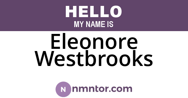 Eleonore Westbrooks