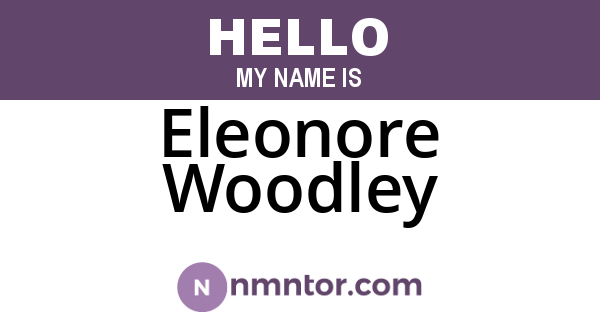 Eleonore Woodley
