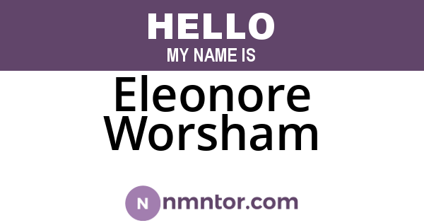Eleonore Worsham