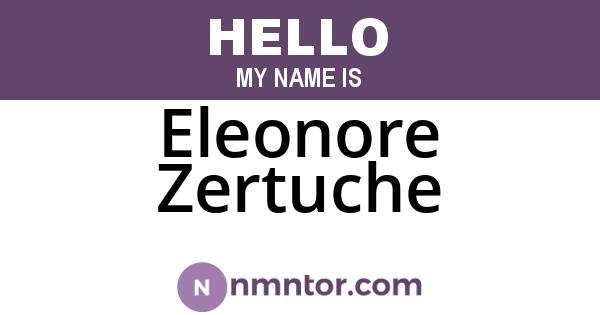 Eleonore Zertuche