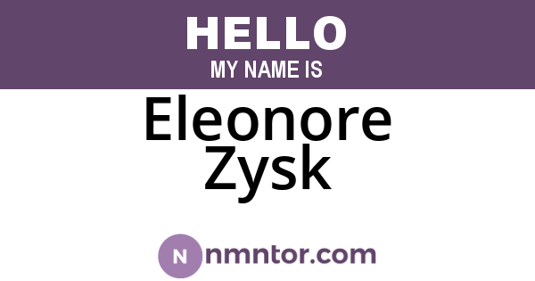 Eleonore Zysk