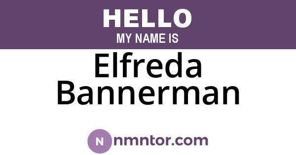 Elfreda Bannerman