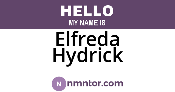 Elfreda Hydrick
