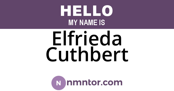 Elfrieda Cuthbert