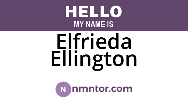 Elfrieda Ellington