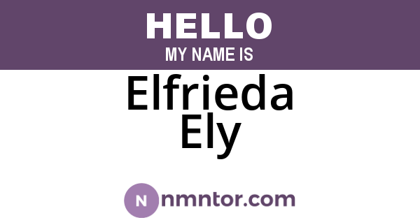 Elfrieda Ely