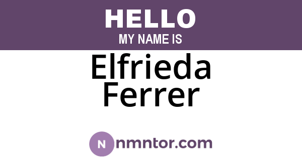 Elfrieda Ferrer