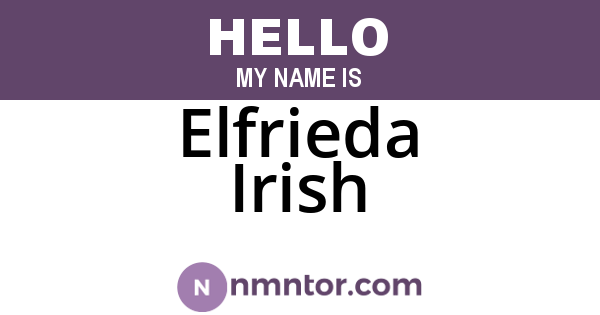Elfrieda Irish