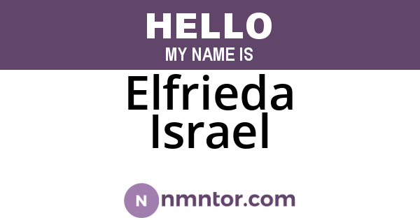 Elfrieda Israel