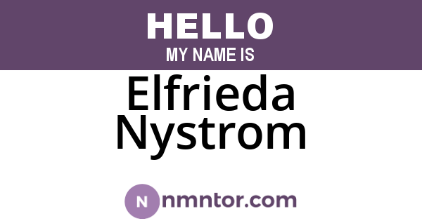 Elfrieda Nystrom