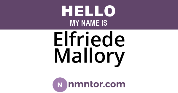 Elfriede Mallory
