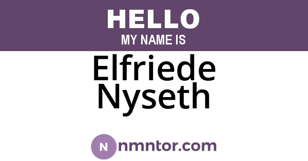 Elfriede Nyseth