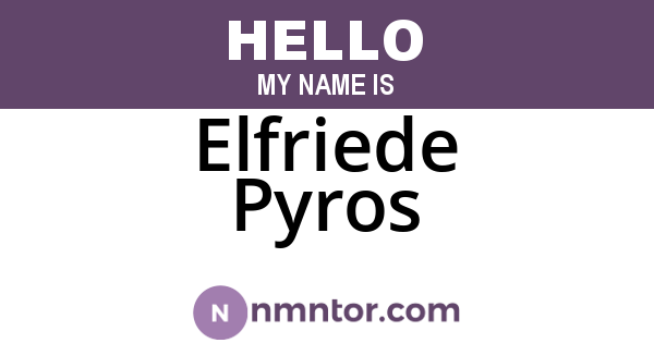 Elfriede Pyros