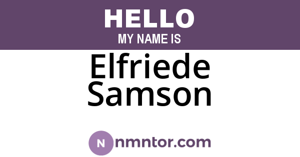 Elfriede Samson