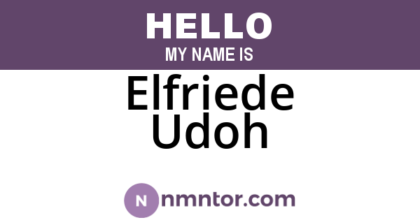 Elfriede Udoh