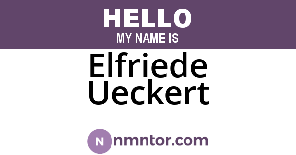 Elfriede Ueckert