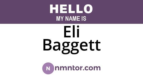 Eli Baggett