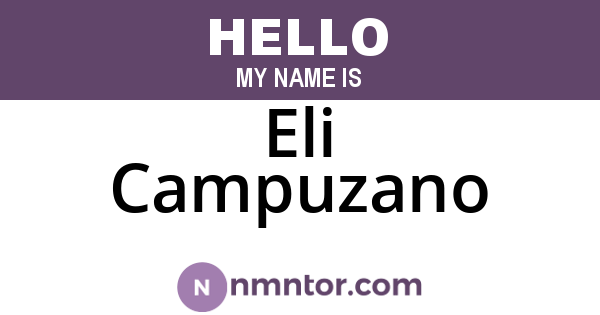 Eli Campuzano