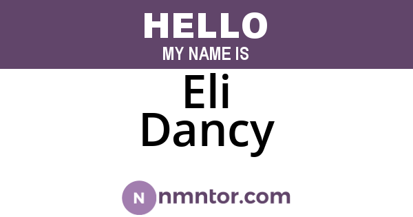 Eli Dancy