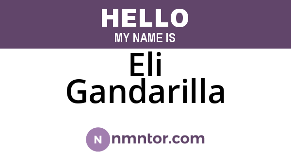 Eli Gandarilla