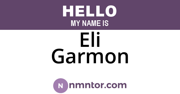 Eli Garmon
