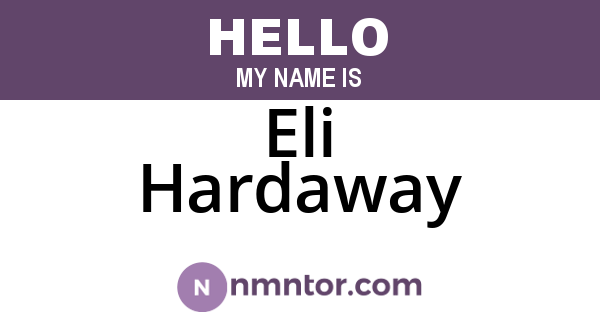 Eli Hardaway