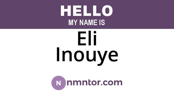 Eli Inouye