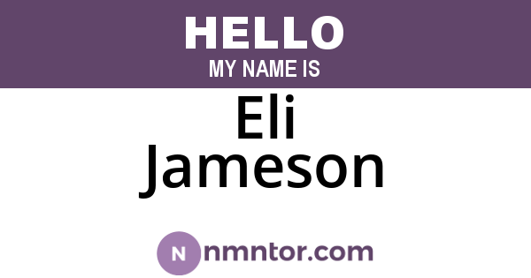 Eli Jameson