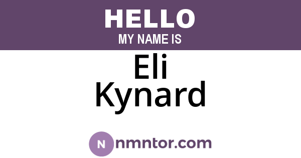Eli Kynard