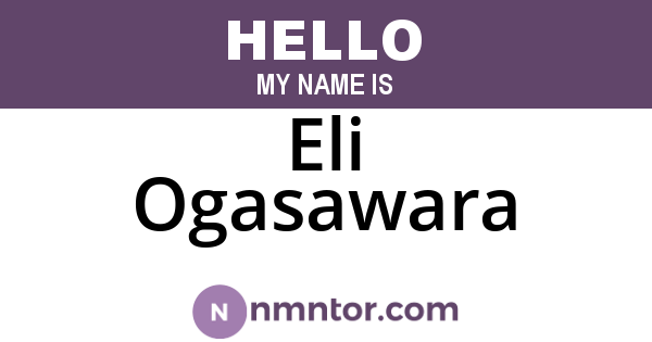 Eli Ogasawara