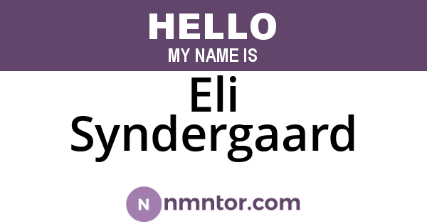 Eli Syndergaard