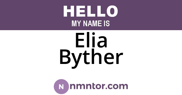 Elia Byther