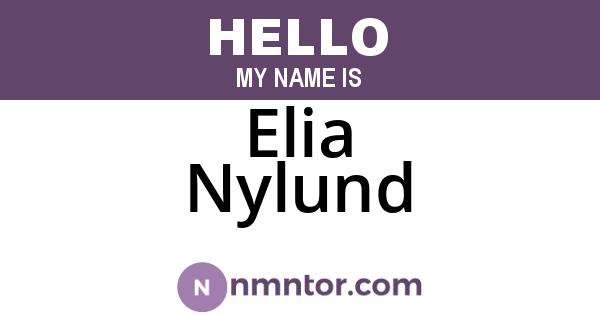 Elia Nylund