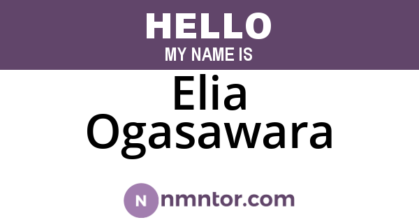 Elia Ogasawara
