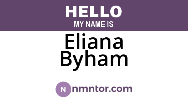Eliana Byham