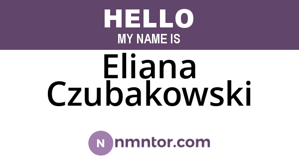 Eliana Czubakowski