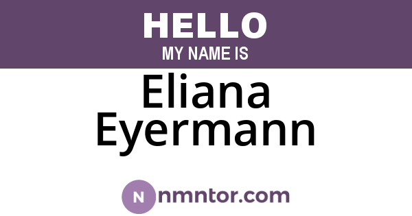 Eliana Eyermann