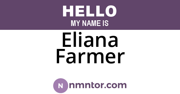 Eliana Farmer