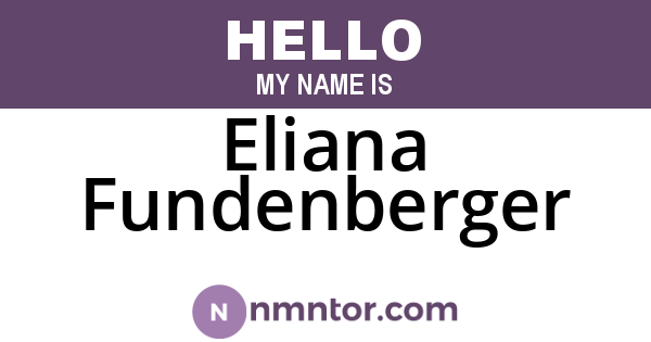Eliana Fundenberger