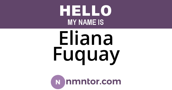 Eliana Fuquay